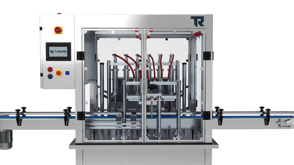 Konveyörlü Sistem Lineer Sıvı Dolum Makinesi 7