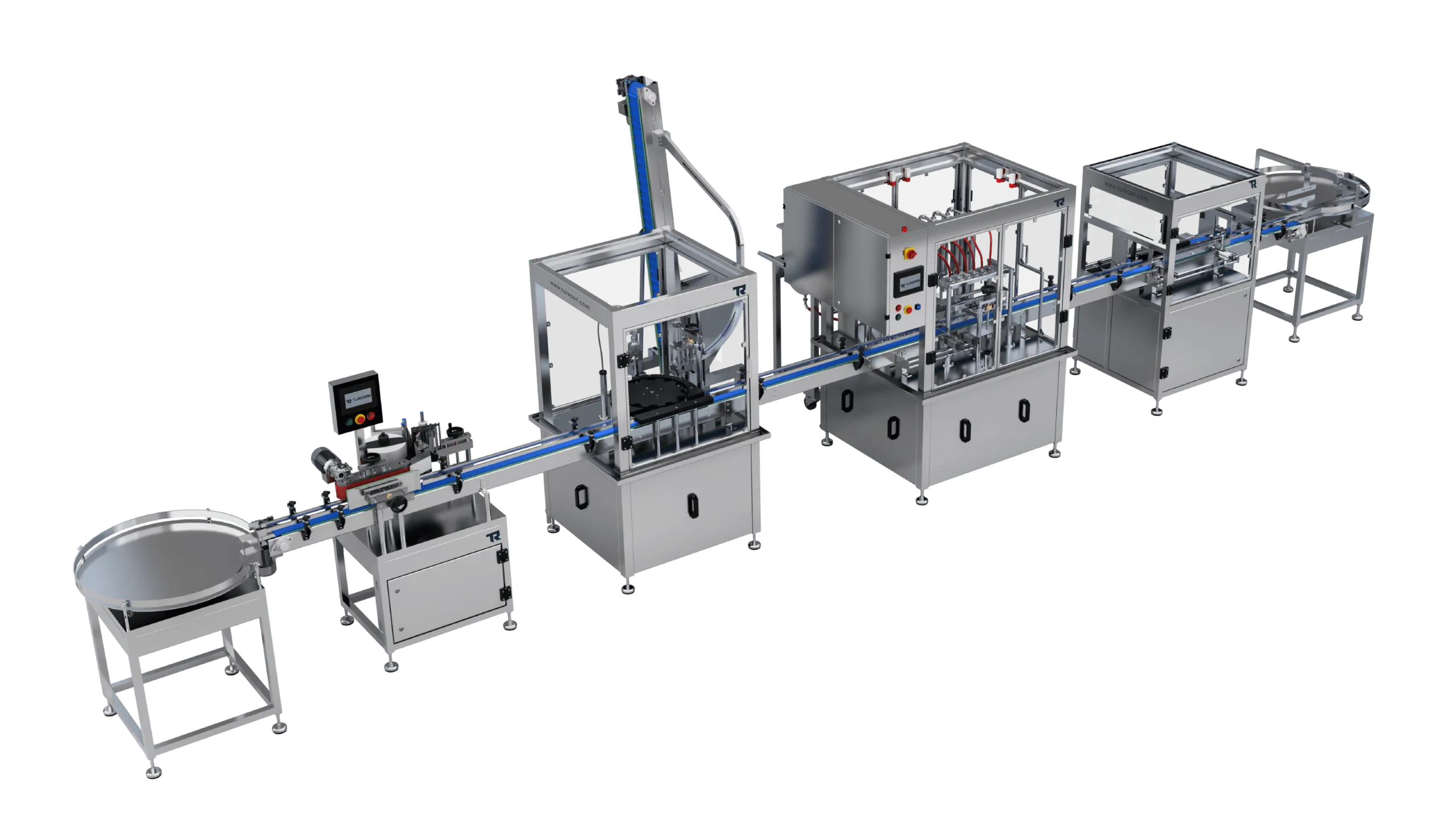 Conveyor System Linear Liquid Filling Line – görsel 9